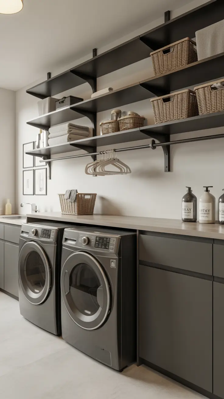Laundry Room Shelves Ideas 2026: Modern, Farmhouse & Small Space Storage Solutions