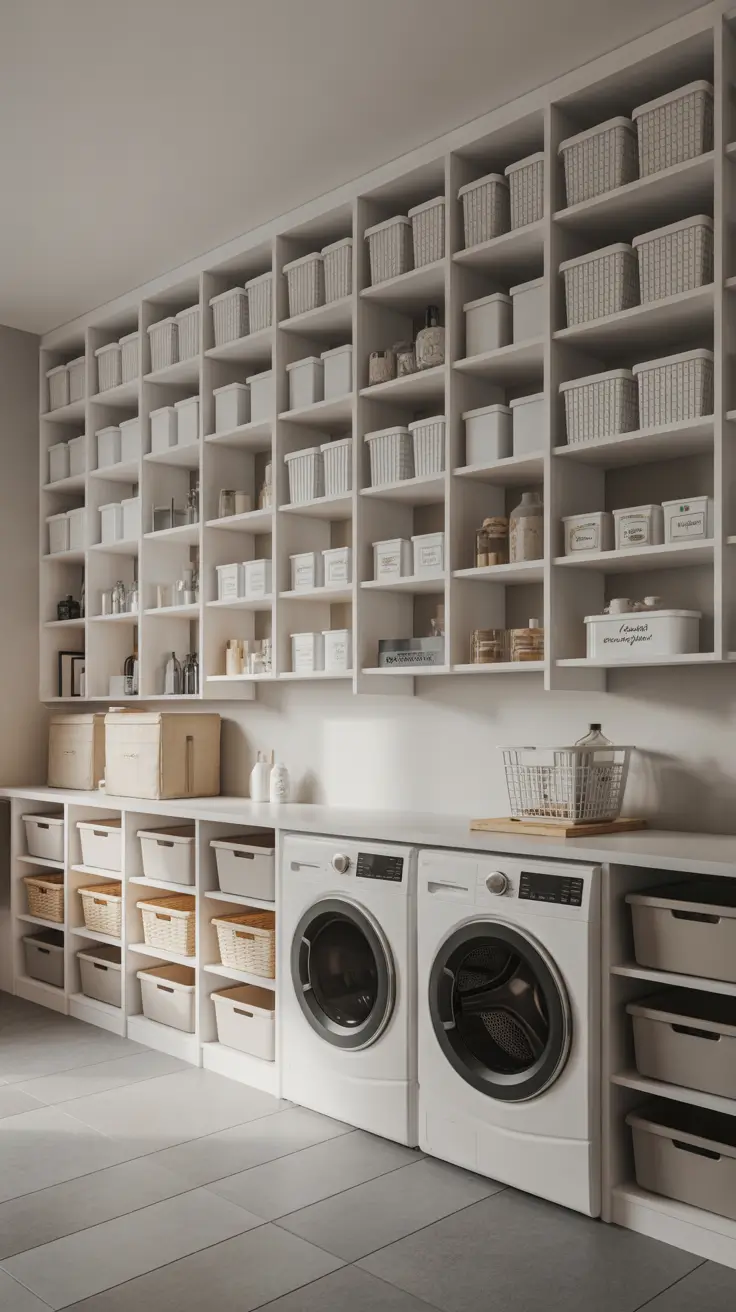 Laundry Room Shelves Ideas 2026: Modern, Farmhouse & Small Space Storage Solutions