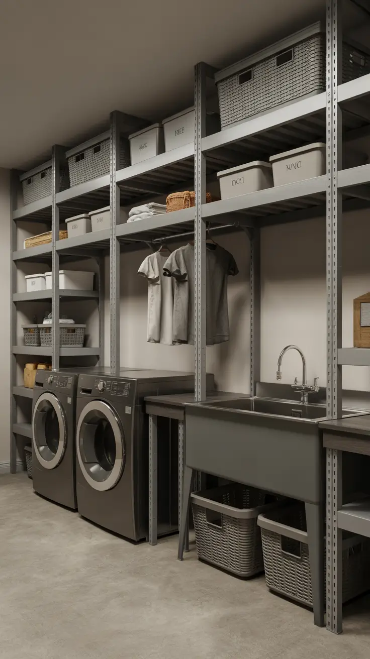 Laundry Room Shelves Ideas 2026: Modern, Farmhouse & Small Space Storage Solutions