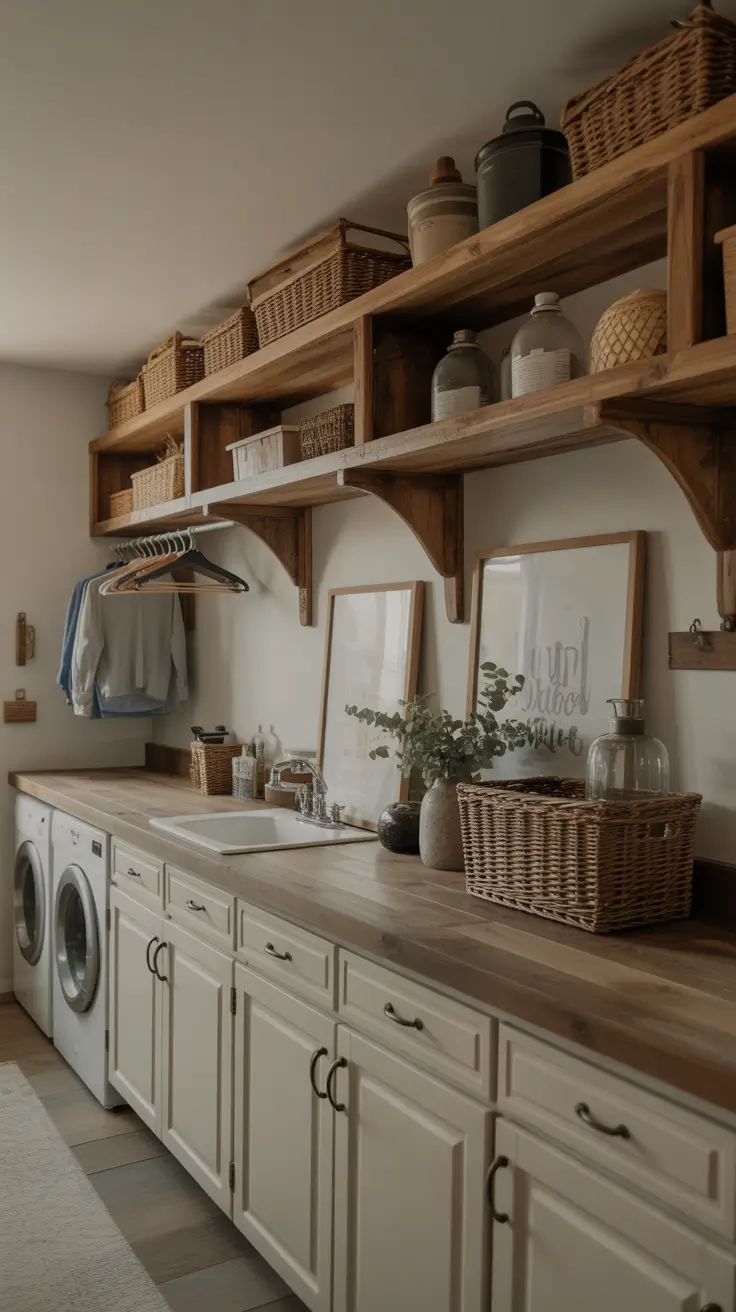 Laundry Room Shelves Ideas 2026: Modern, Farmhouse & Small Space Storage Solutions