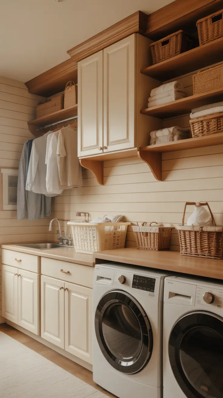 Laundry Room Shelves Ideas 2026: Modern, Farmhouse & Small Space Storage Solutions
