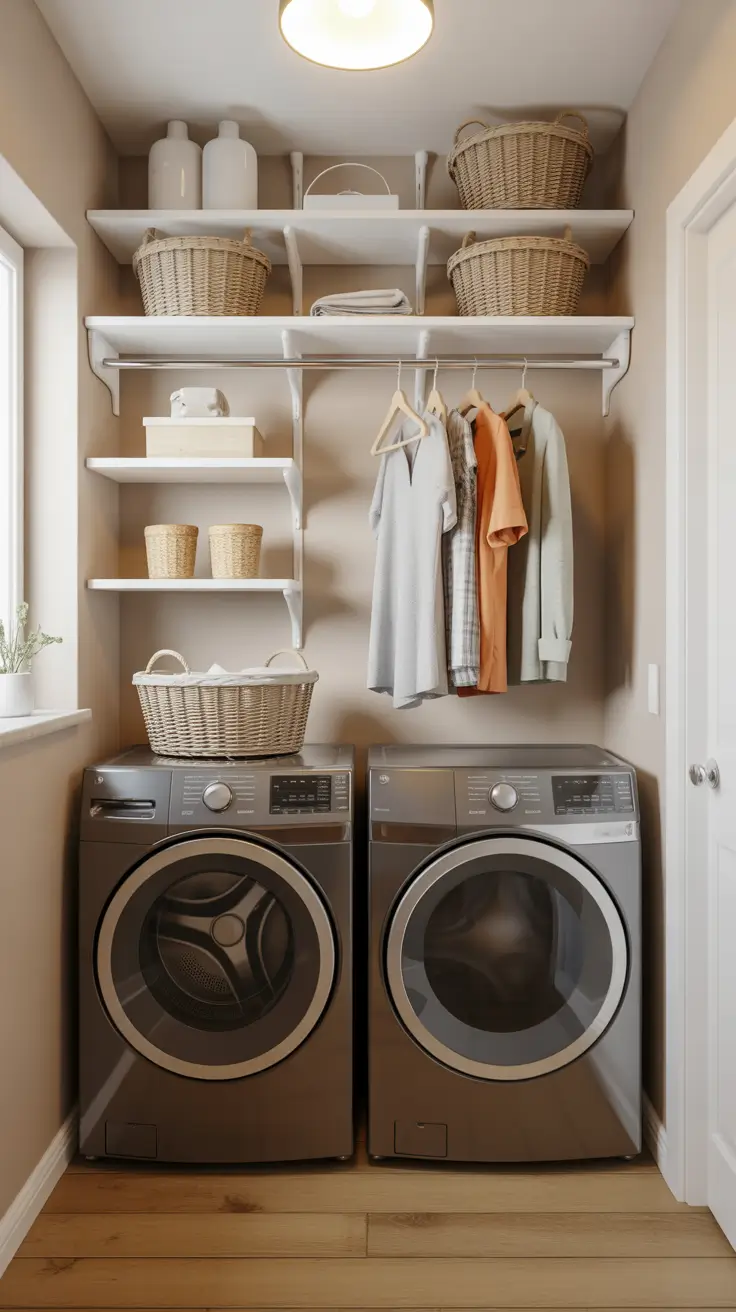 Laundry Room Shelves Ideas 2026: Modern, Farmhouse & Small Space Storage Solutions