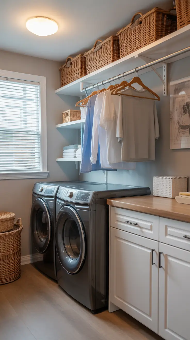 Laundry Room Shelves Ideas 2026: Modern, Farmhouse & Small Space Storage Solutions