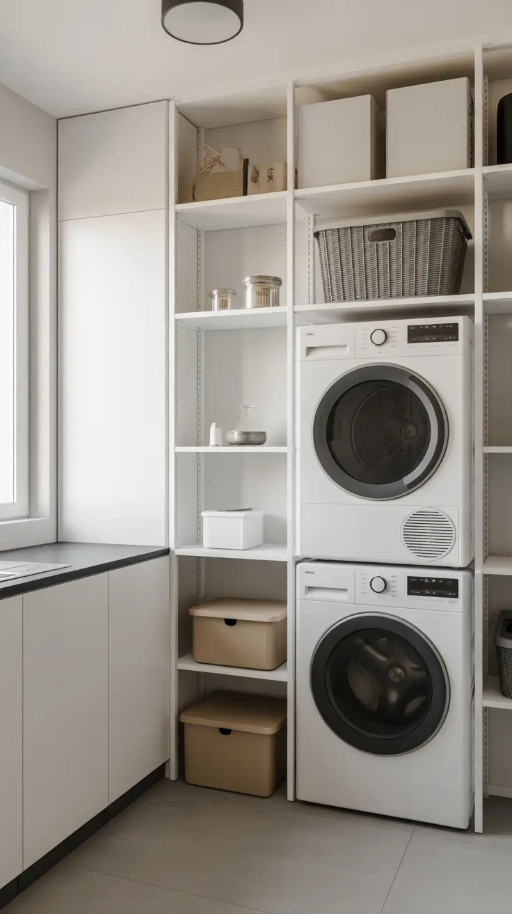 Laundry Room Shelves Ideas 2026: Modern, Farmhouse & Small Space Storage Solutions