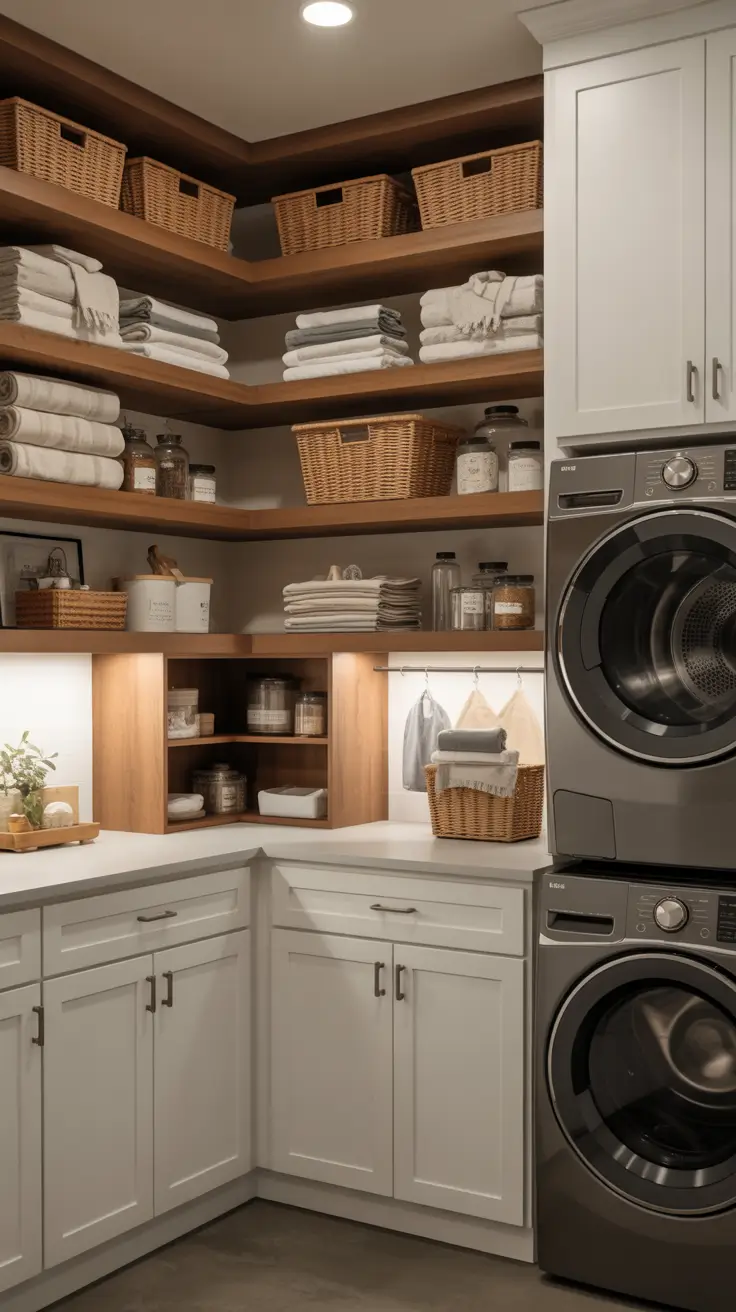 Laundry Room Shelves Ideas 2026: Modern, Farmhouse & Small Space Storage Solutions