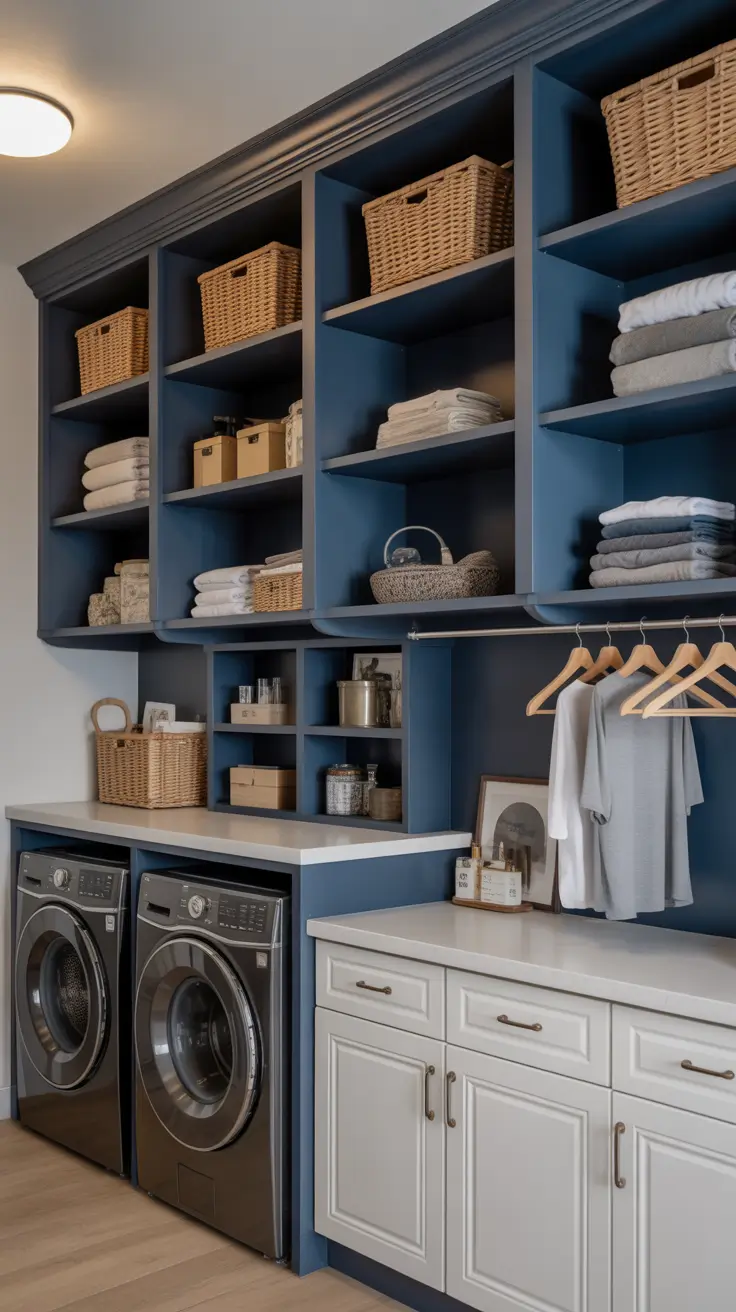 Laundry Room Shelves Ideas 2026: Modern, Farmhouse & Small Space Storage Solutions
