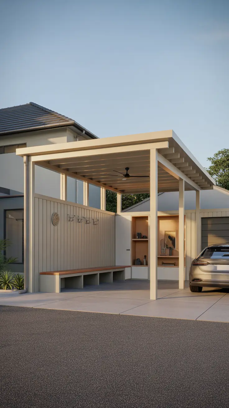 Carport Outdoor Ideas 2026: Modern Designs Attached to House with Smart Storage
