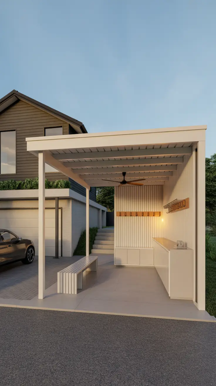 Carport Outdoor Ideas 2026: Modern Designs Attached to House with Smart Storage
