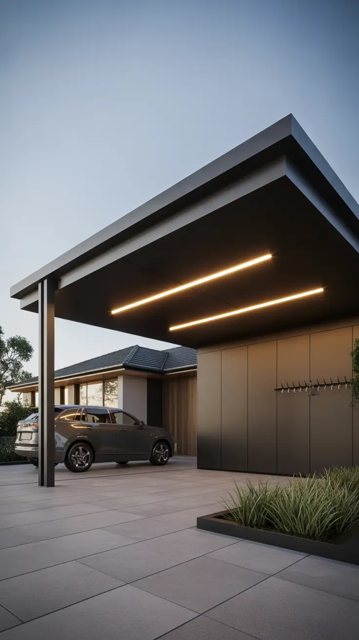 Carport Outdoor Ideas 2026: Modern Designs Attached to House with Smart Storage