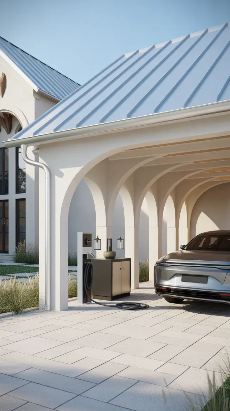 Carport Outdoor Ideas 2026: Modern Designs Attached to House with Smart Storage