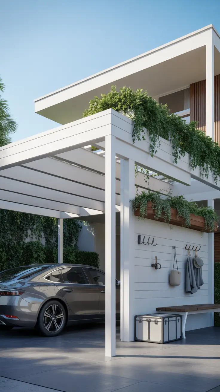 Carport Outdoor Ideas 2026: Modern Designs Attached to House with Smart Storage