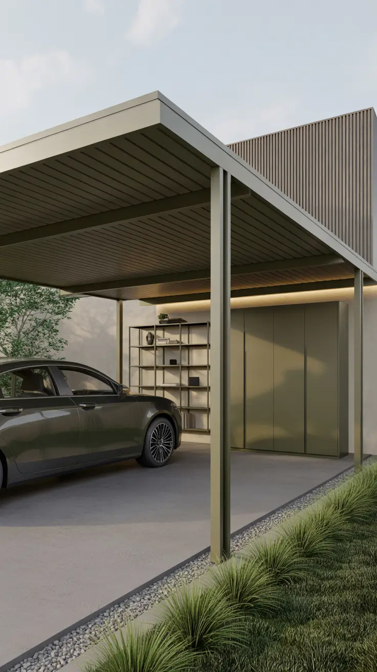 Carport Outdoor Ideas 2026: Modern Designs Attached to House with Smart Storage