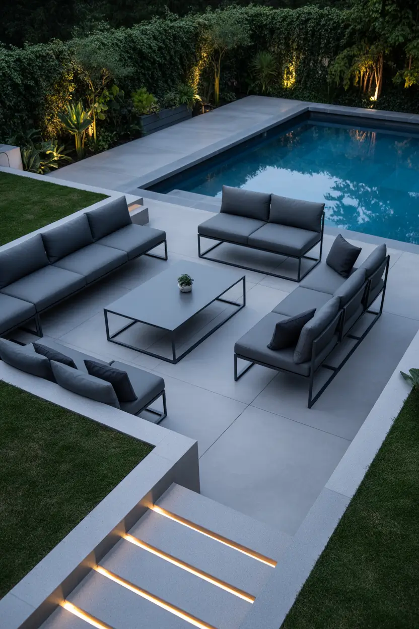 Outdoor Pool Area Above Ground 2026: Modern Deck, Decor & Lighting Ideas