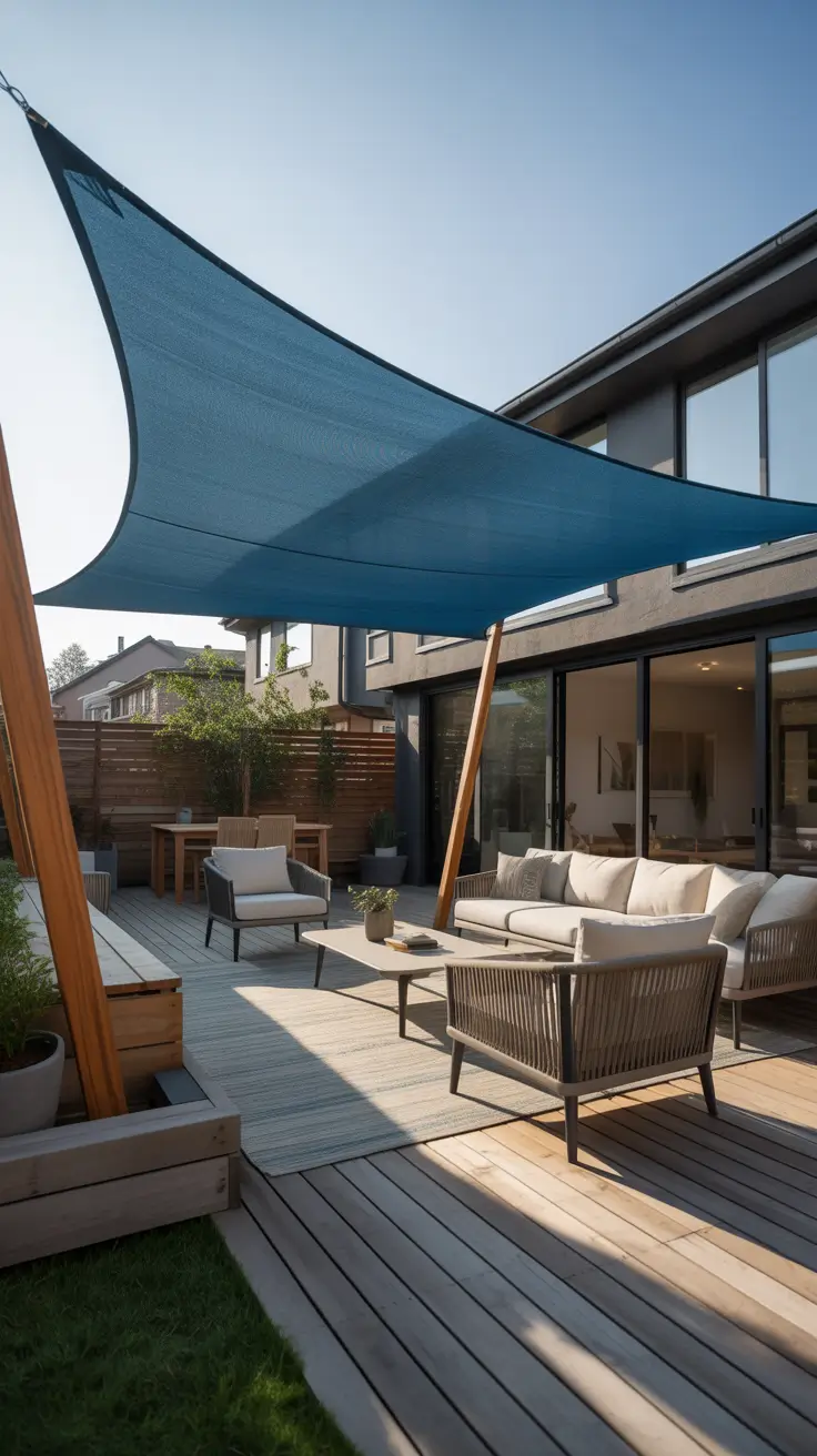 Shade Sail Backyard Ideas 2026: Modern Outdoor Designs for Stylish Sun Protection