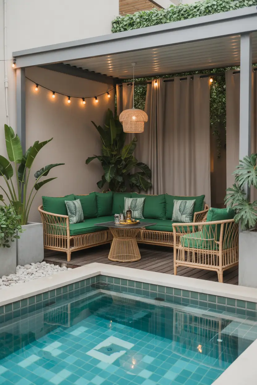 Outdoor Pool Area Above Ground 2026: Modern Deck, Decor & Lighting Ideas