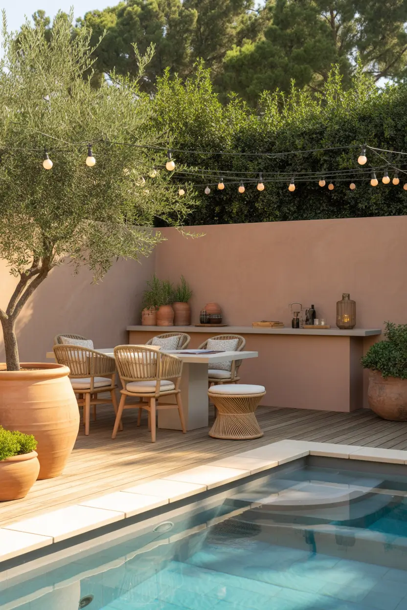 Outdoor Pool Area Above Ground 2026: Modern Deck, Decor & Lighting Ideas