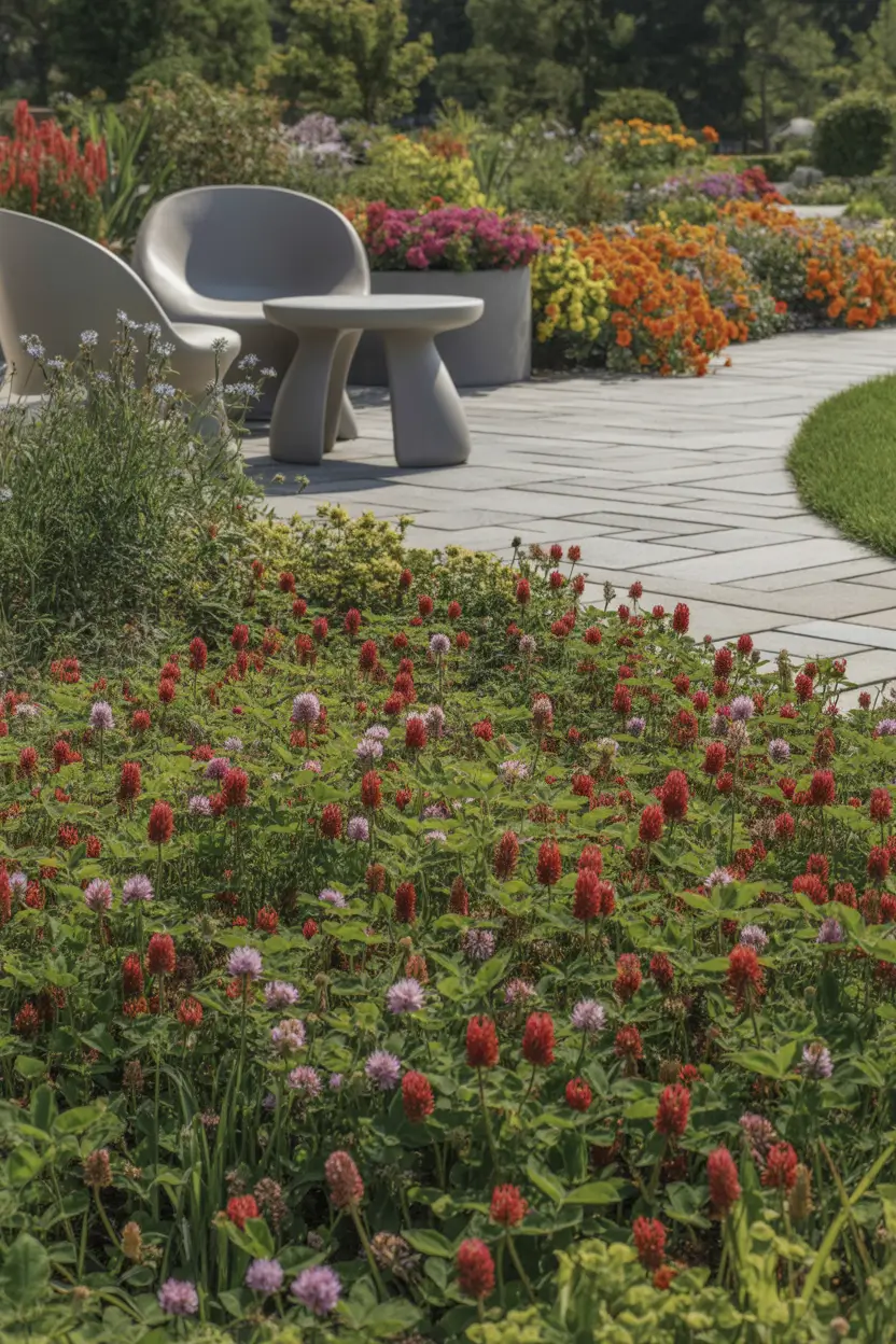 Clover Lawn Ideas 2026: Beautiful White, Crimson & Micro Clover Lawn Designs for Modern Gardens