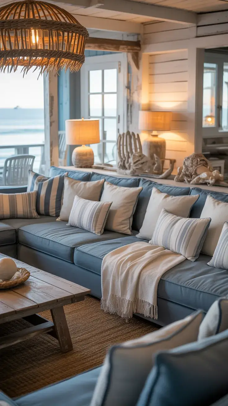 Coastal Living Room Ideas Summer 2026: Modern, Cozy & Beachy Designs
