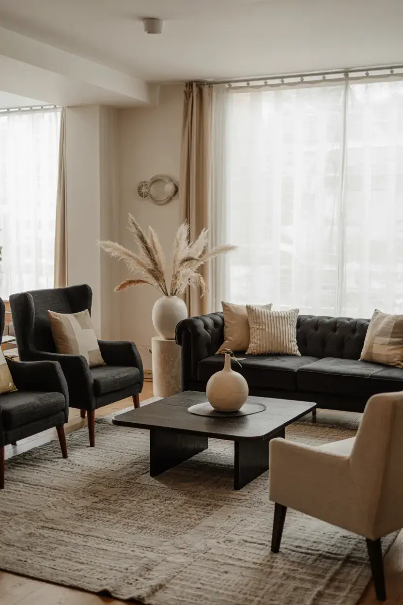 Black Sofa for Living Room 2026: Stylish Ideas Living, Decor Colour Schemes & Modern Designs